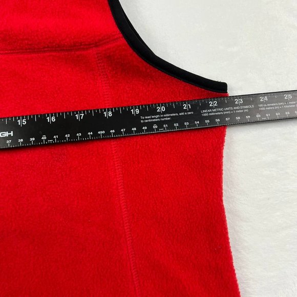 Vintage Basic Editions Fleece Vest‎ Men's XL Full Zip Outdoor Red - Picture 3 of 6